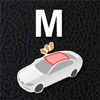3M(TM) カーラッピング【ルーフ(M)】レザー調(ブラック)