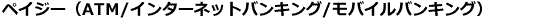 �y�C�W�[�iATM/�C���^�[�l�b�g�o���L���O/���o�C���o���L���O�j